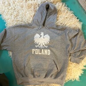 HOODIE SWEATSHIRT POLAND EAGLE LOGO SIZE LARGE